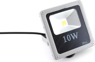 Trade Shop Trade Shop Traesio - Trade Shop - Foco Led Ultra Delgado Con Luz Rgb C&aacute;lida-fr&iacute;a Para Exterior Ip65 220v - -10 Vatios -slim