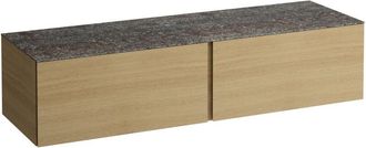 Laufen Il Bagno Alessi Cajonera, Encimera De Piedra Marrone - Laufen