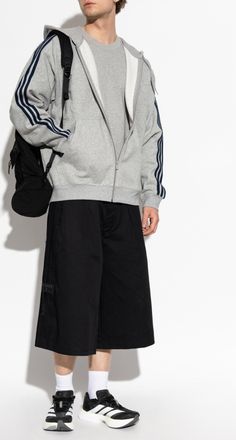 adidas Hoodie, Mens, Grey