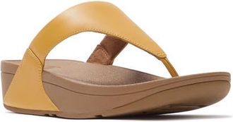 FitFlop Lulu Leather Toe Post Sandal in Turmeric at Nordstrom, Size 10