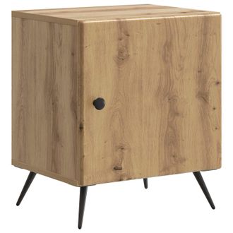 vidaXL Armario De Noche Roble Artesanal 43 X 34,5 X 50 Cm Vidaxl