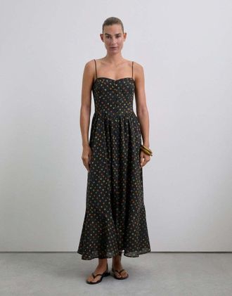 Scalpers Vestito nero con stampa