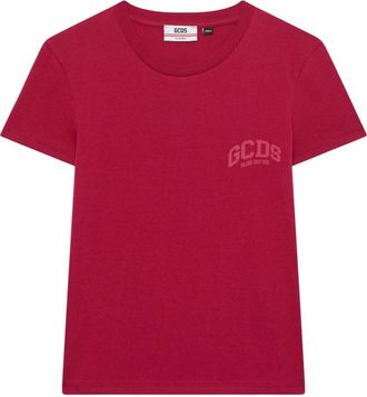 GCDS Lounge T-shirt - Dames - T-shirts - Rood - L - Katoen - Tops
