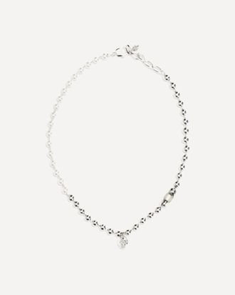 Alexander McQueen Pearl skull Necklace Male UNI