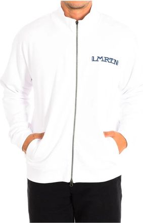 La Martina Hoodie met ritssluiting - Heren - Vesten met rits - Wit - S - Katoen - Hoodies & sweatvesten