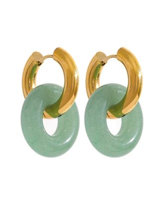 Liv Oliver 18K 15.75 Ct. Tw. Jade Earrings