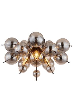 Novel Deckenleuchte, Schwarz, Metall, Glas, 28 cm, Lampen & Leuchten, Innenbeleuchtung, Deckenleuchten, Deckenleuchten