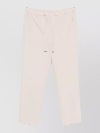 Max Mara straight-leg cropped wool trousers