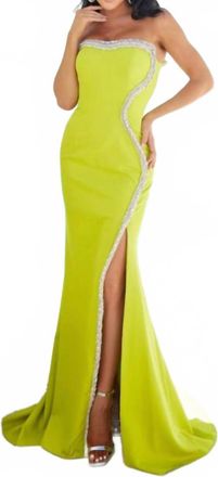 Terani Couture Long Gown In Citrine