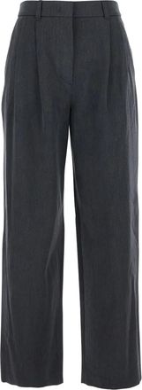 Dunst pleat-detail trousers - Grey