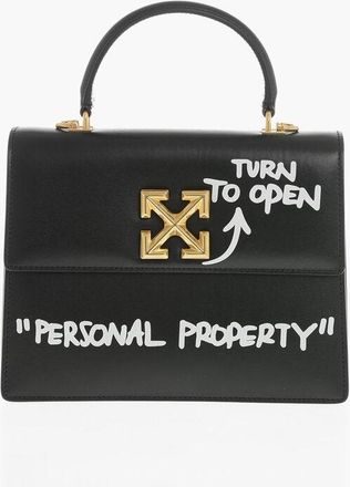 Off-white Leather Handbag JITNEY with Gold-Effect Closure size One Size