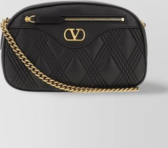 Valentino Garavani quilted leather crossbody bag with chain strap
