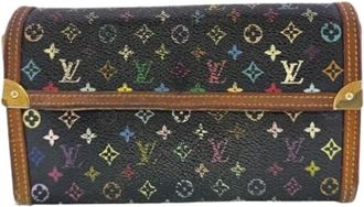 Louis Vuitton Pre-owned Wallets, female, Multicolor, Size: ONE SIZE Pre-owned Vintage Canvas Wallet