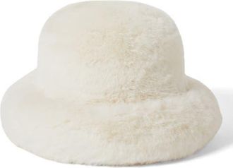 Brixton Dion Faux Fur Packable Hat in Off White at Nordstrom, Size Medium