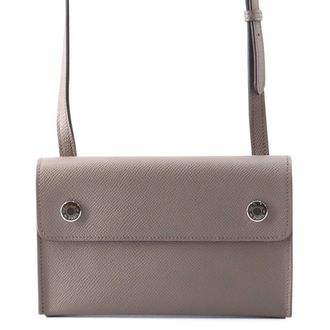 Herm&egrave;s Etain Epsom Leather Chain/Shoulder Wallet (Pre-Owned)