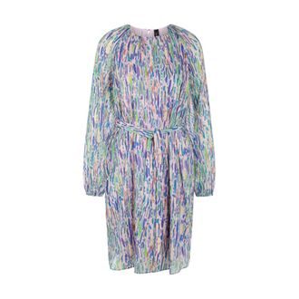 Marc Cain Jurk met confettiprint en strikceintuur - Dames - Jurken - Veelkleurig - Maat: 2XL