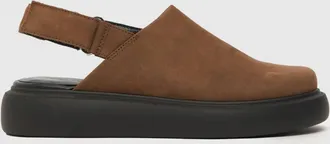 Vagabond Womens Blenda Closed Toe Slides In Mud