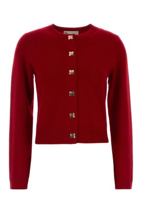 Tory Burch Tory Burch Red Cashmere Cardigan