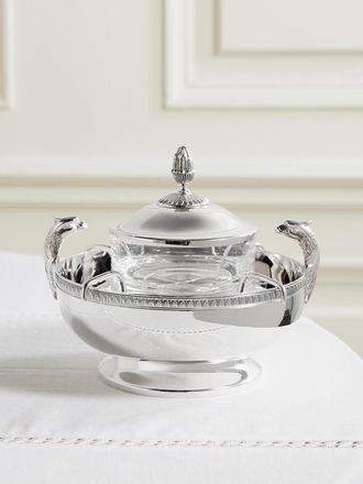 Christofle Set Da Portata Per Caviale Con Finitura Argento Malmaison