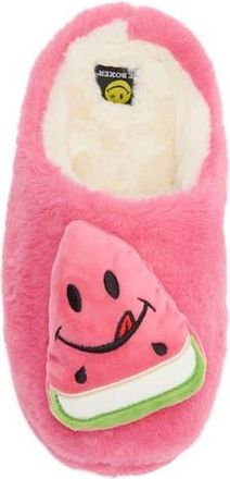 Joe Boxer Happy Watermelon Faux Fur Clog Slipper at Nordstrom Rack, Size Medium