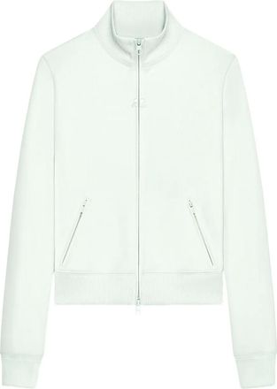 Courr&egrave;ges Felpa con zip e logo - Rosa