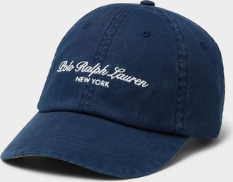 Polo Ralph Lauren Mens Cursive typography cap