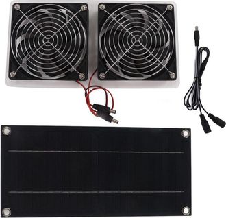 OEM Kit De Ventilador Con Panel Solar, 12 V 100 W Ip67, Ventilador Extractor De Ventana Impermeable, Ventilador Extractor Solar Port&aacute;til Para Bricolaje, V