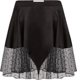 Nina Ricci Rokken, Dames, Zwart, XS, Satijn, Zwart Mini Satijn