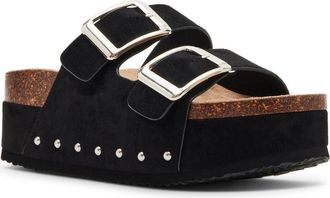 Madden Girl Babess Slide Sandal in Black Fab at Nordstrom Rack, Size 8.5