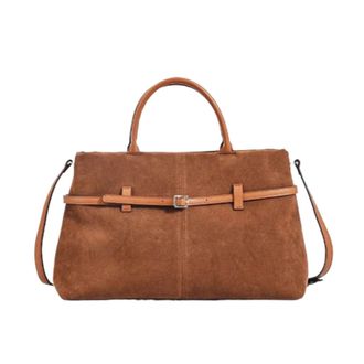 Generic Compatible For Womens Handbag, Commuting, Large Capacity Crossbody Bag(Light brown)