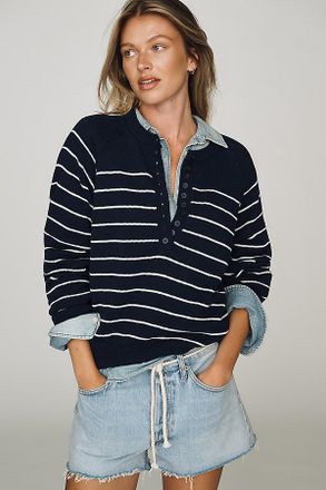 Pilcro Holland 100% Cotton Henley Top