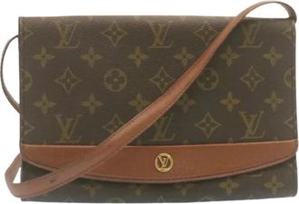 Louis Vuitton Pre-owned Cross Body Bags, female, Brown, Size: ONE SIZE Pre-owned Canvas Cross Body Bag