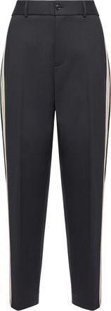 Moncler Moncler Tailored Cotton Blend Pants, Men, Blue, Size: 46