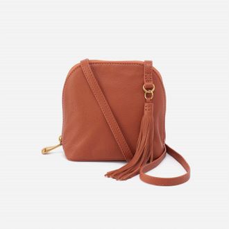 Hobo Womens Nash Leather Crossbody Bag In Cognac