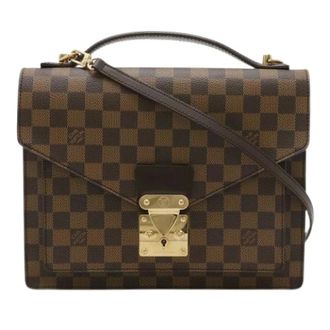 Louis Vuitton Pre-owned Handbags, female, Brown, Size: ONE SIZE Pre-owned Monceau Damier 2way bag