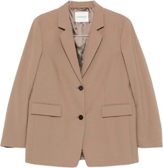 Closed Lola Blazer - Dames - Blazers - Beige - XS - Wol - Jassen