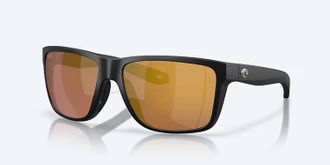 Costa Unisex Broadbill Ii Polarized Sunglasses In Matte Black Gold Mirror