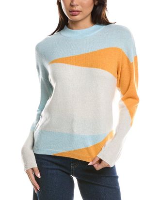 Fort&eacute; Cashmere Waves Crewneck Cashmere Sweater