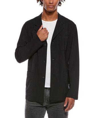 Vince Tailored Wool-Blend Utility Blazer