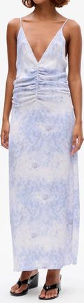 Baum Und Pferdgarten Atalia Dress In Distorted Blue Flower