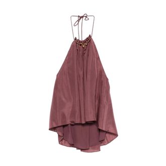 Zimmermann Aster Gathered Bead Cami - - Tops - Donna - Marrone - M