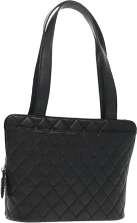 Chanel Tweedehands leren handtassen - Dames - Vintage Shopper - Zwart - ONE Size - Vintage