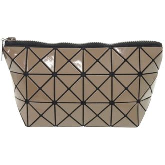 Issey Miyake Brown Polyester Pvc Pouch (Pre-Owned)