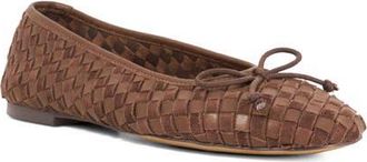Dune London Heat Leather Ballet Flat in Brown Multi at Nordstrom, Size 10Us