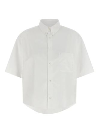 Maison Margiela asymmetric shirt - women - Cotton - 38 - White