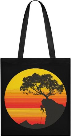 Generic Vintage Rockclimbing Tote Bag for Women Men Shoulder Bags Purses Pouch Handbags