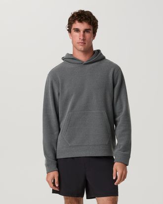 Vuori Clothing Beach Fleece Pullover Hoodie | Dark Pewter Heather | Medium