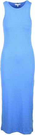 Tommy Hilfiger Sleeveless Long Ribbed Dress In Soft Viscose Blend