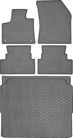 OEM Opel Grandland / Grandland X Crossover A Partir De Octubre De 2017. Juego: Alfombrillas De Goma Para Coche + Alfombrilla Para Maletero