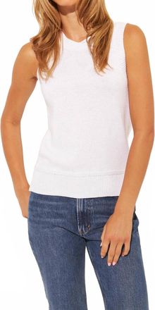 John & Jenn Eli Knit Tank Top In White